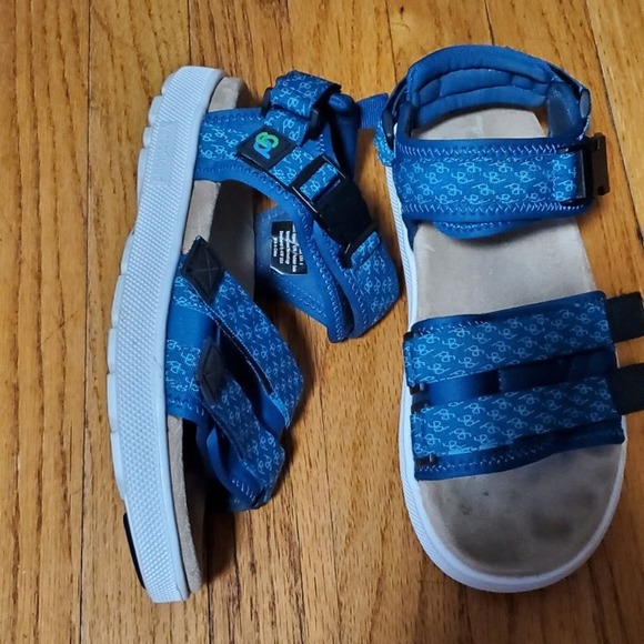Gravity Defyer Verso Cloud Mens Cafe Sport Sandals Blue Hook Loop Size 9 - Picture 4 of 5